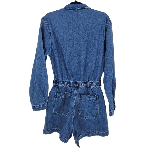 GRLFRND Blue Denim Romper - Picture 3 of 6